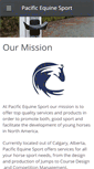 Mobile Screenshot of pacificequinesport.com