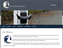Tablet Screenshot of pacificequinesport.com